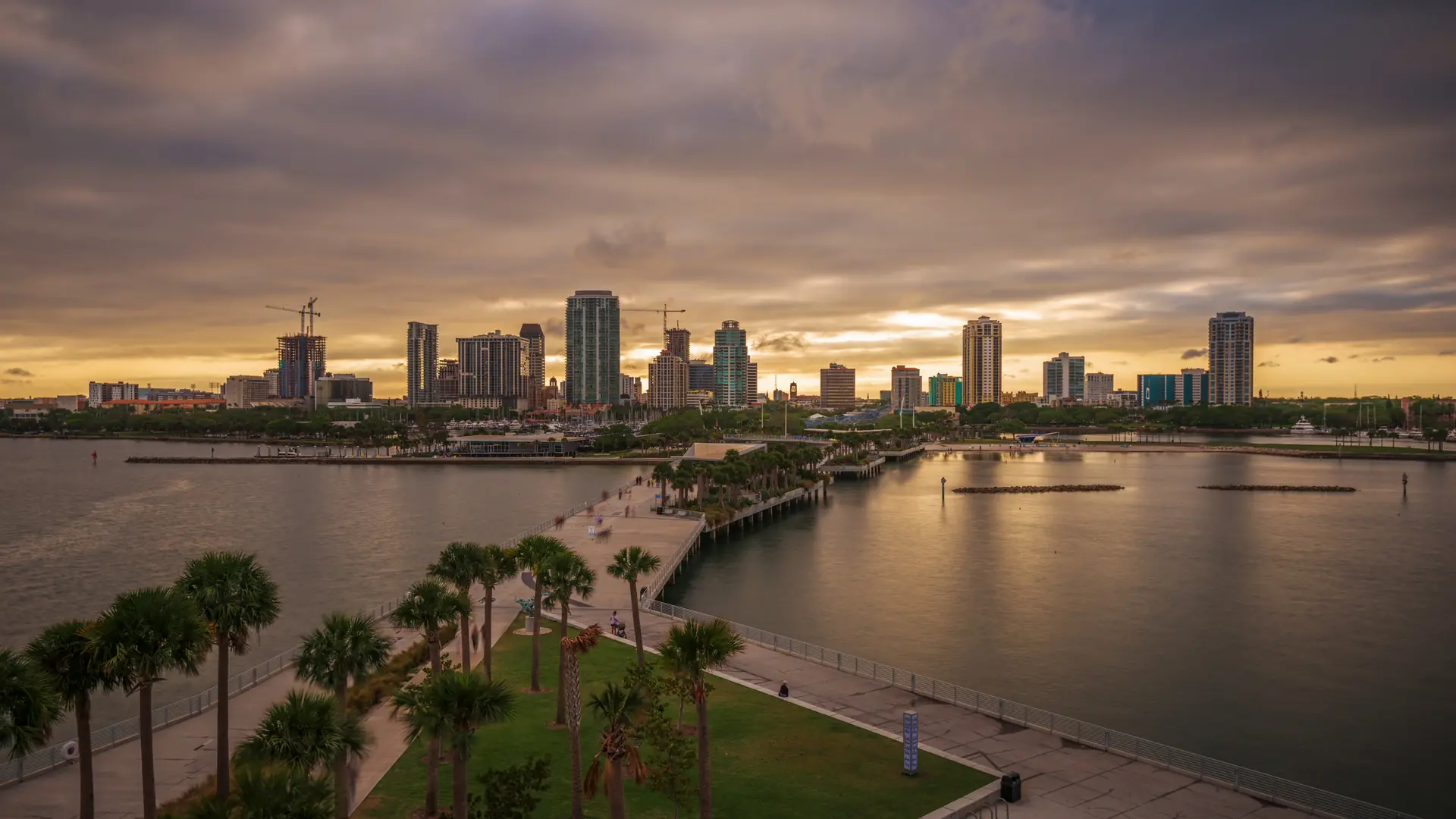 St. Petersburg pier and downtown waterfront